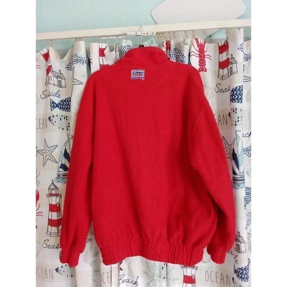 Vintage Kansas City Chiefs 1/4 Zip Fleece Jacket Pro Line Logo Athletic XL - Picture 10 of 11